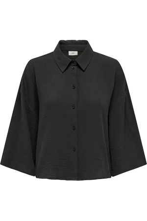 JACQUELINE DE YONG Theis life 3/4 crop shirt wvn no 15307159 phantom