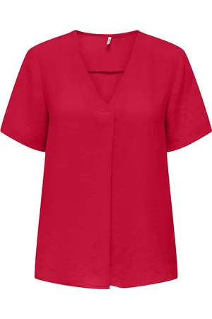 JACQUELINE DE YONG Divya life s/s v-neck top wvn di 15291432 ski patrol