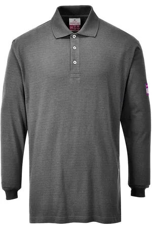 Portwest Vlamwerend anti-statisch herenpoloshirt met lange mouwen