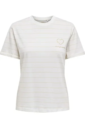 ONLY Onlvanessa s/s heart to box jrs 15346763 cloud dancer