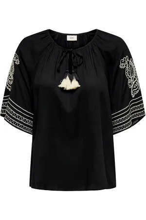 JACQUELINE DE YONG Risso life bianca l/s top