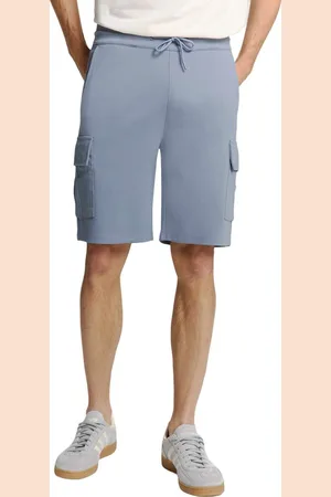 No Excess Short cargo jersey washed blue