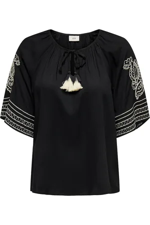 JACQUELINE DE YONG Risso life bianca l/s top wvn 15347078