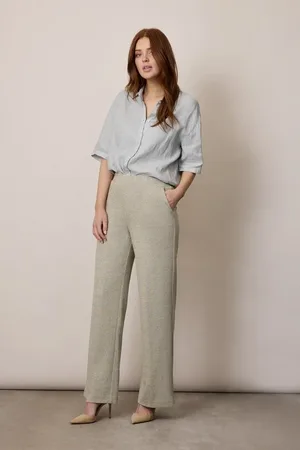 Corel Amsterdam Lilly jacquard lurex pants 1006-1409 500 citadel blue