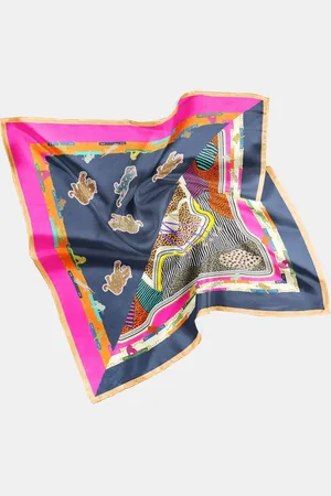 MUCHO GUSTO Zijden sjaal burano met rood broches patchwork (copy) (copy) (copy)