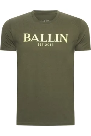 Ballin T shirts army fluor geel