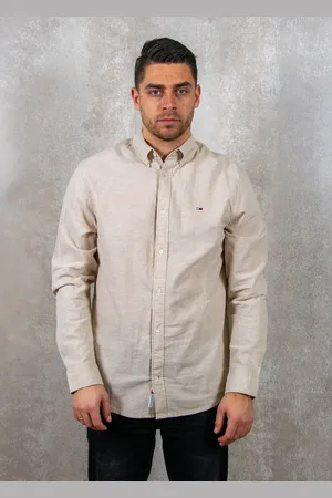 Tommy Hilfiger Reg linen blend ls shirt