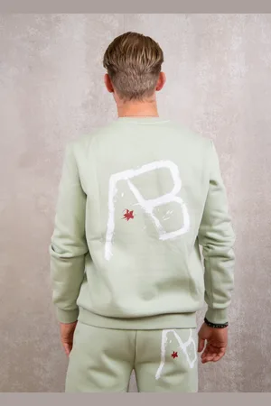 AB Lifestyle Canvas crewneck with print