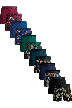 Muchachomalo Heren 12-pack boxershorts print/effen