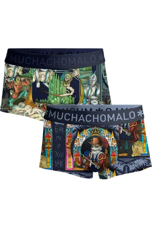 Muchachomalo Heren 2-pack trunks pussboots wizardoz