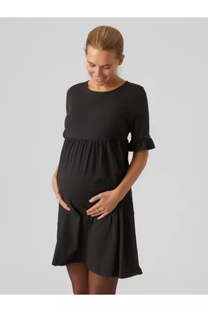 Mama Licious Dames Korte jurken - Regular Fit O-hals Korte Jurk
