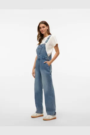 VERO MODA Vmzoella Regular Fit Denim Jumpsuit