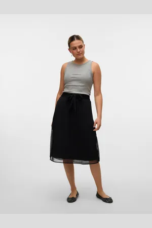 VERO MODA Vmclementine High Waist Midi-rok