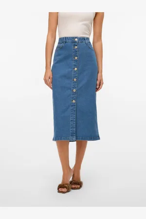 VERO MODA Vmnatty Mid Waist Midi-rok