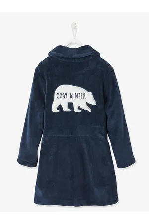 Vertbaudet Fleece badjas donkerblauw
