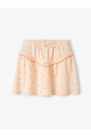 Vertbaudet Meisjesrok met schelpenmotief roze met print