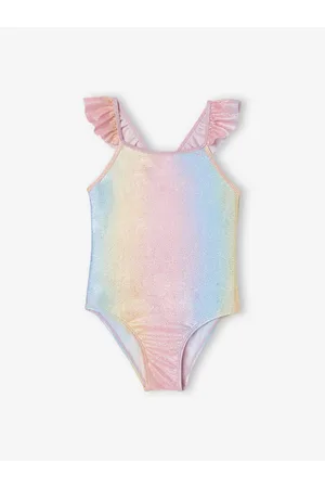 Vertbaudet Meisjesbadpak met glitter rozen