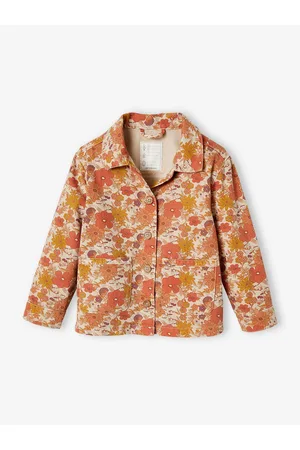 Vertbaudet Meisjesjack met bloemenprint nude