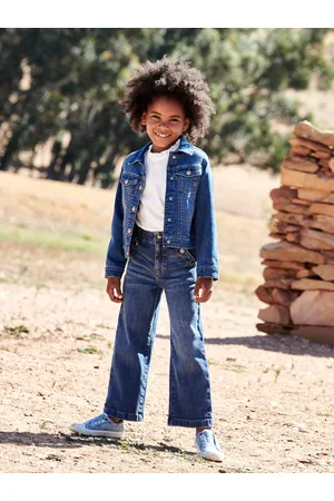 Vertbaudet Personaliseerbare denim jasje voor meisjes stone
