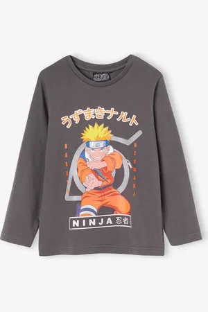 Naruto T-shirt met lange mouwen ® Uzamaki jongens grijs