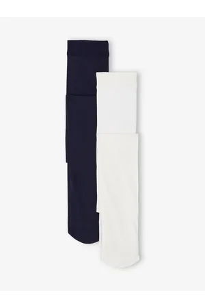 Vertbaudet Set van 2 effen meisjesmaillots marineblauw