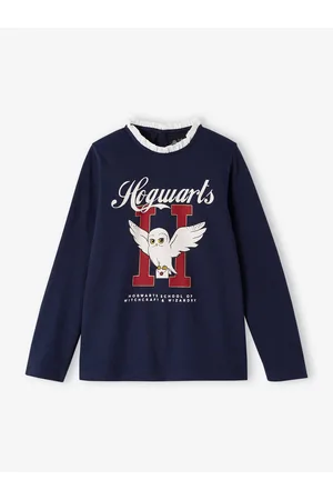 Harry Potter T-shirt met lange mouwen ® met kraag van voile voor meisjes marineblauw
