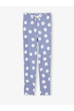 Vertbaudet Meisjeslegging van ribtricot chambrayblauw