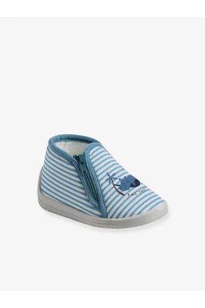Vertbaudet Canvas sloffen met rits voor baby