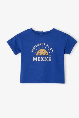 Vertbaudet Babyshirt zon met korte mouwen koningsblauw