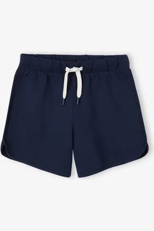 Vertbaudet Meisjessportshort in fleece marineblauw