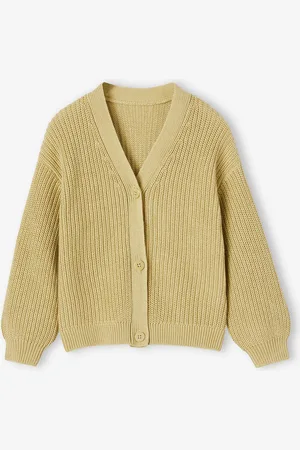 Vertbaudet Meisjesvestje van kabeltricot pistache