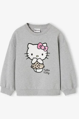 Hello Kitty ® sweatshirt meisjes gemêleerd grijs