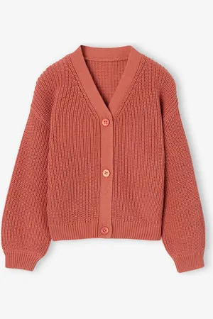 Vertbaudet Meisjesvestje van kabeltricot oudroze