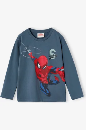 SPIDERMAN T-shirt voor jongens Marvel® Spiderman jeansblauw