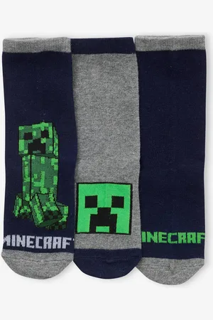 Minecraft Set van 3 paar sokken ® marineblauw