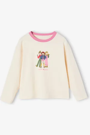 Vertbaudet T-shirt muze met lange mouwen meisjes vanille
