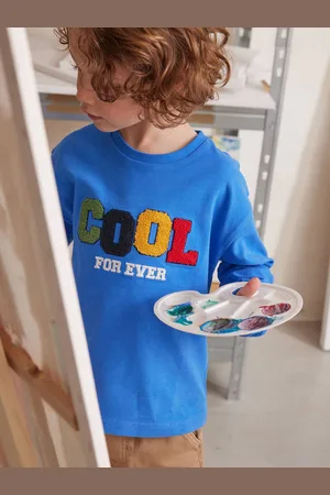 Vertbaudet Cool shirt voor jongens felblauw