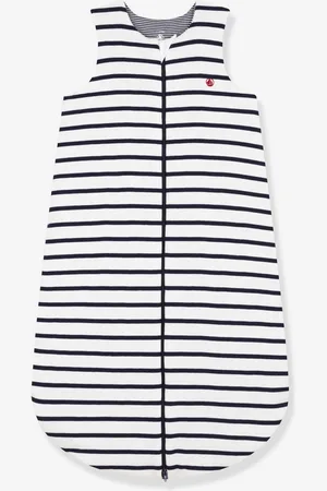 Petit Bateau Katoenen slaapzak met strepen blauw, gestreept
