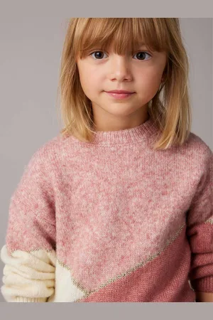 Vertbaudet Meisjestrui met colorblock roze (poederkleur)