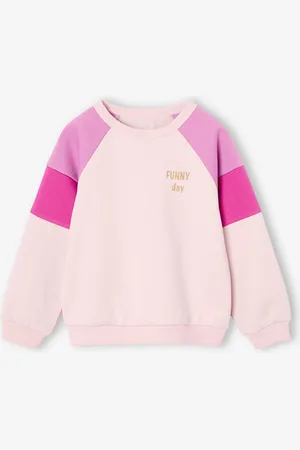 Vertbaudet Colorblock meisjessweater lichtroze
