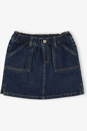 Vertbaudet Jeans meisjesrok van Basics ongewassen denim