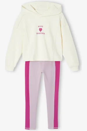 Vertbaudet Sportset voor meisjes hoodie + legging lila