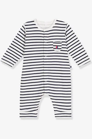 Petit Bateau Lange romper van marineblauw