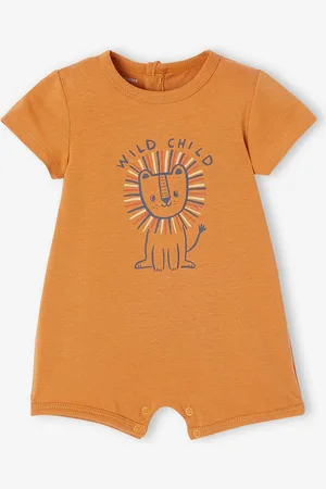 Vertbaudet Basics baby romper karamel