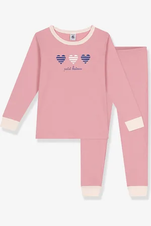 Petit Bateau Pyjama voor meisjes in katoen rozen