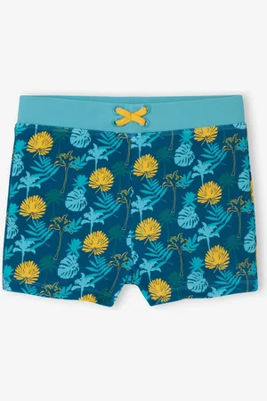 Vertbaudet Zwemshort voor jongens met tropische print dennen