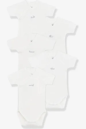 Petit Bateau Set van 5 gekruiste body