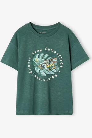 Vertbaudet Jongensshirt met natuurmotief korstmos