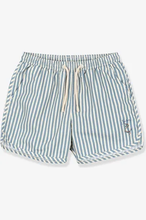 Konges Sløjd Badpak Asnou blauw, gestreept