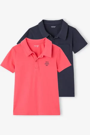 Vertbaudet Set van 2 effen polo
